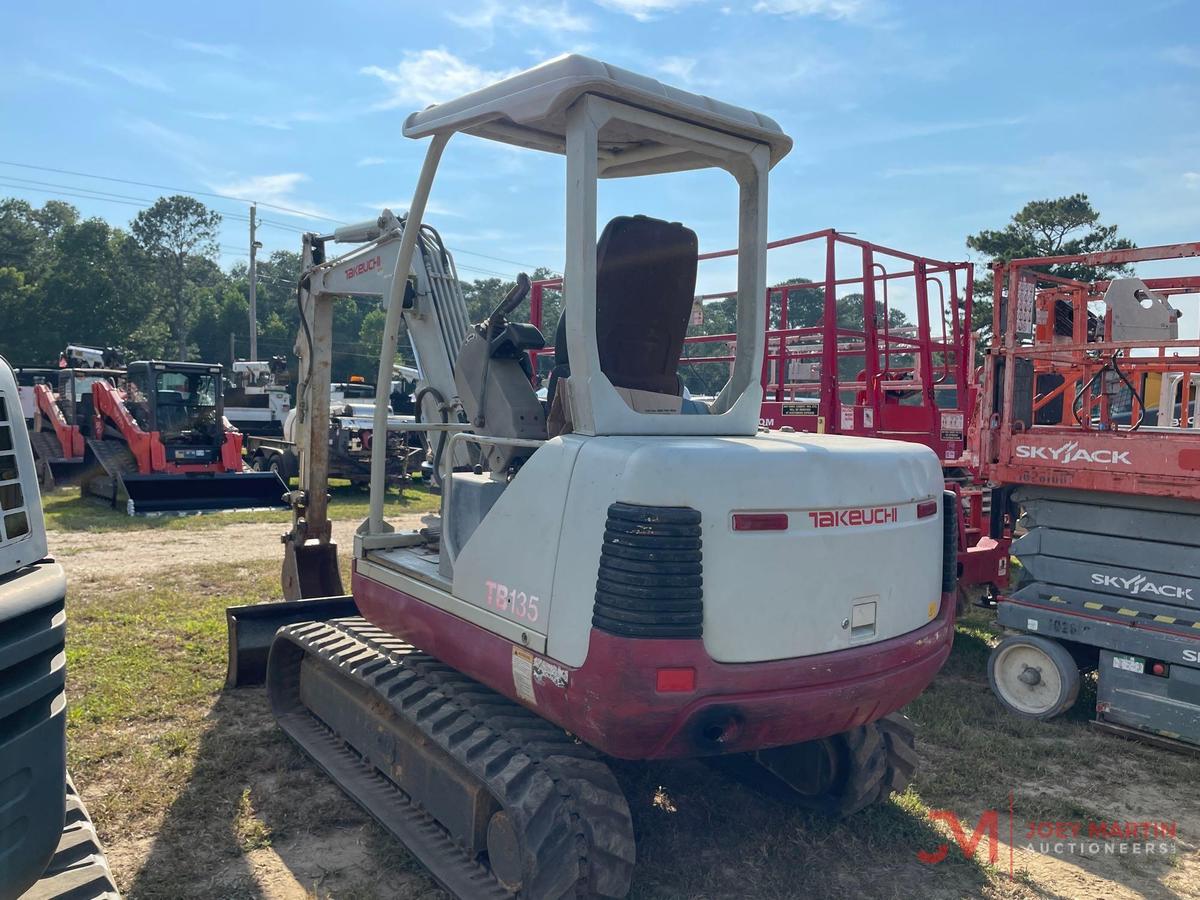 2005 TAKEUCHI TB135 HYDRAULIC MINI EXCAVATOR