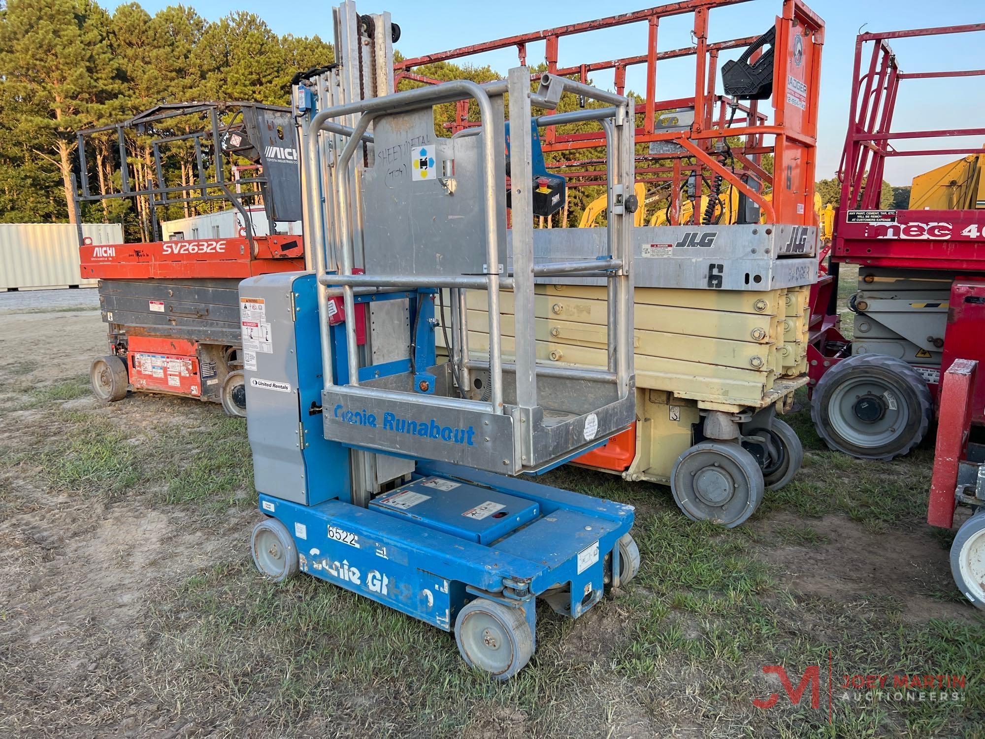 2019 GENIE RUNABOUT SINGLE MAN LIFT