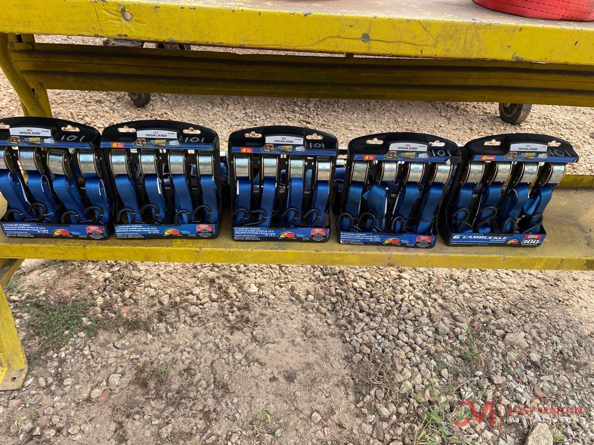 (10) 4 PACK 6' CAMBUCKLE STRAPS