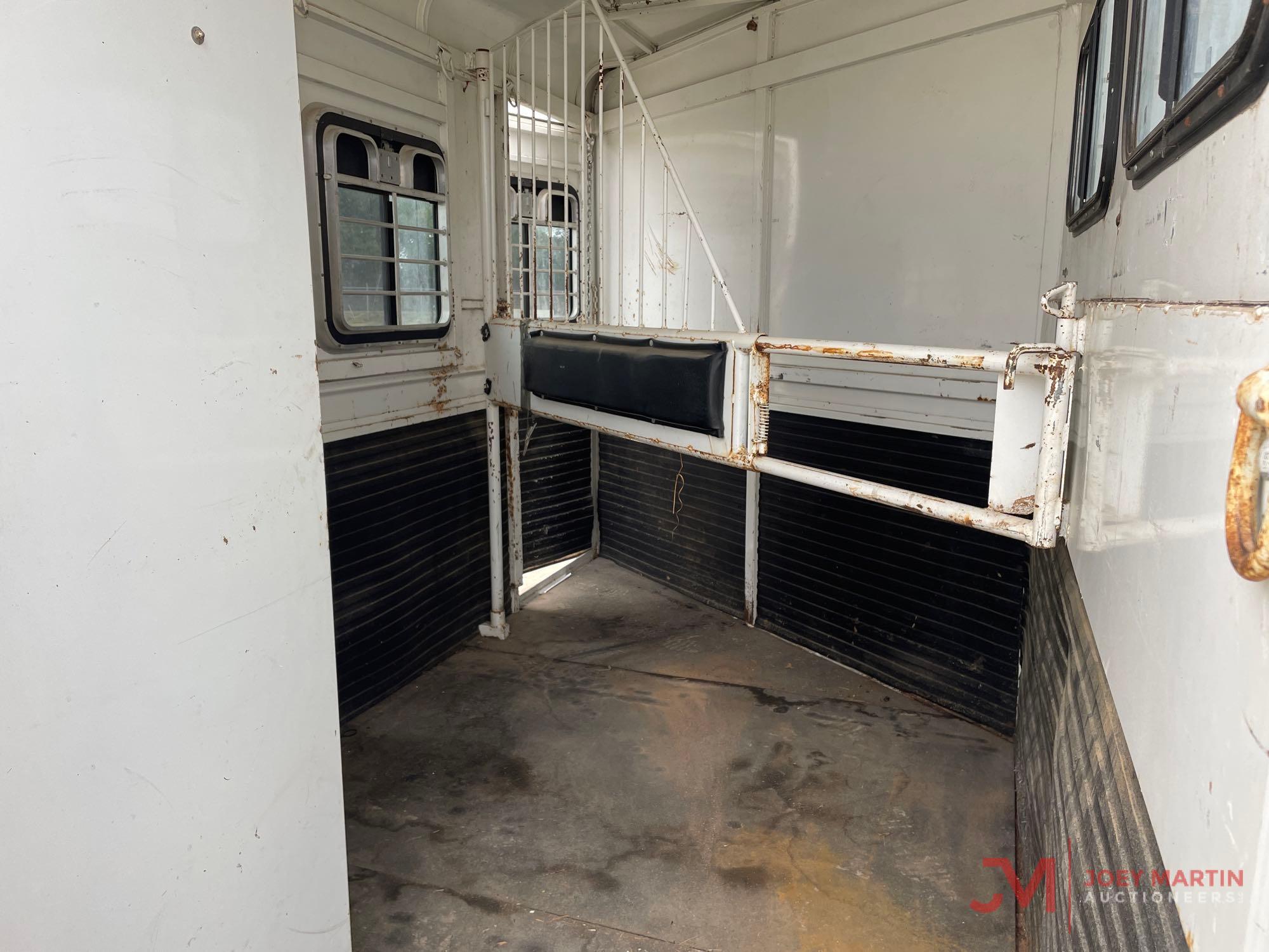 2001 W-W 2 HORSE SLANT GOOSENECK TRAILER