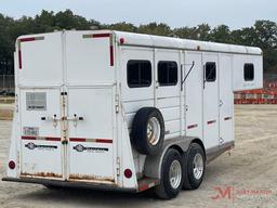 2001 W-W 2 HORSE SLANT GOOSENECK TRAILER
