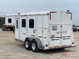 2001 W-W 2 HORSE SLANT GOOSENECK TRAILER