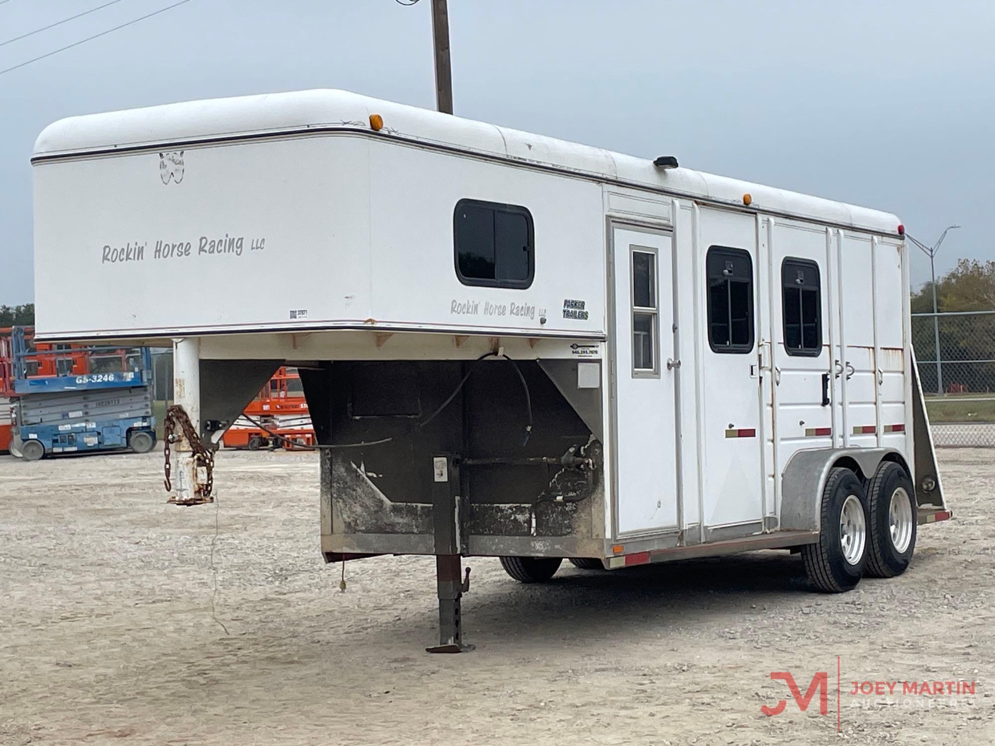2001 W-W 2 HORSE SLANT GOOSENECK TRAILER
