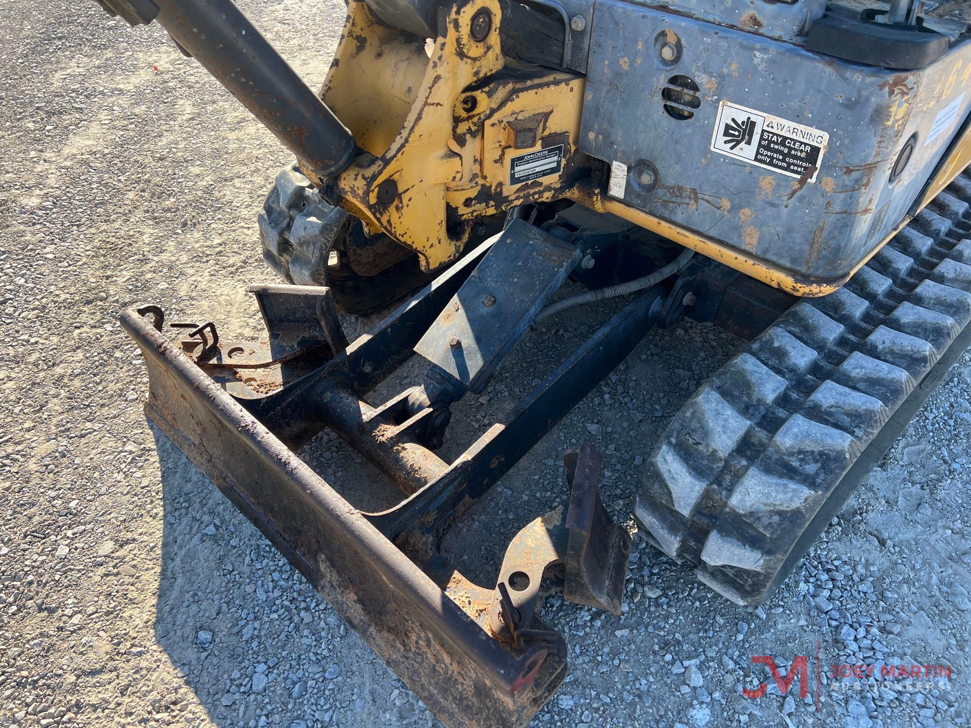 2008 JOHN DEERE 17D MINI EXCAVATOR