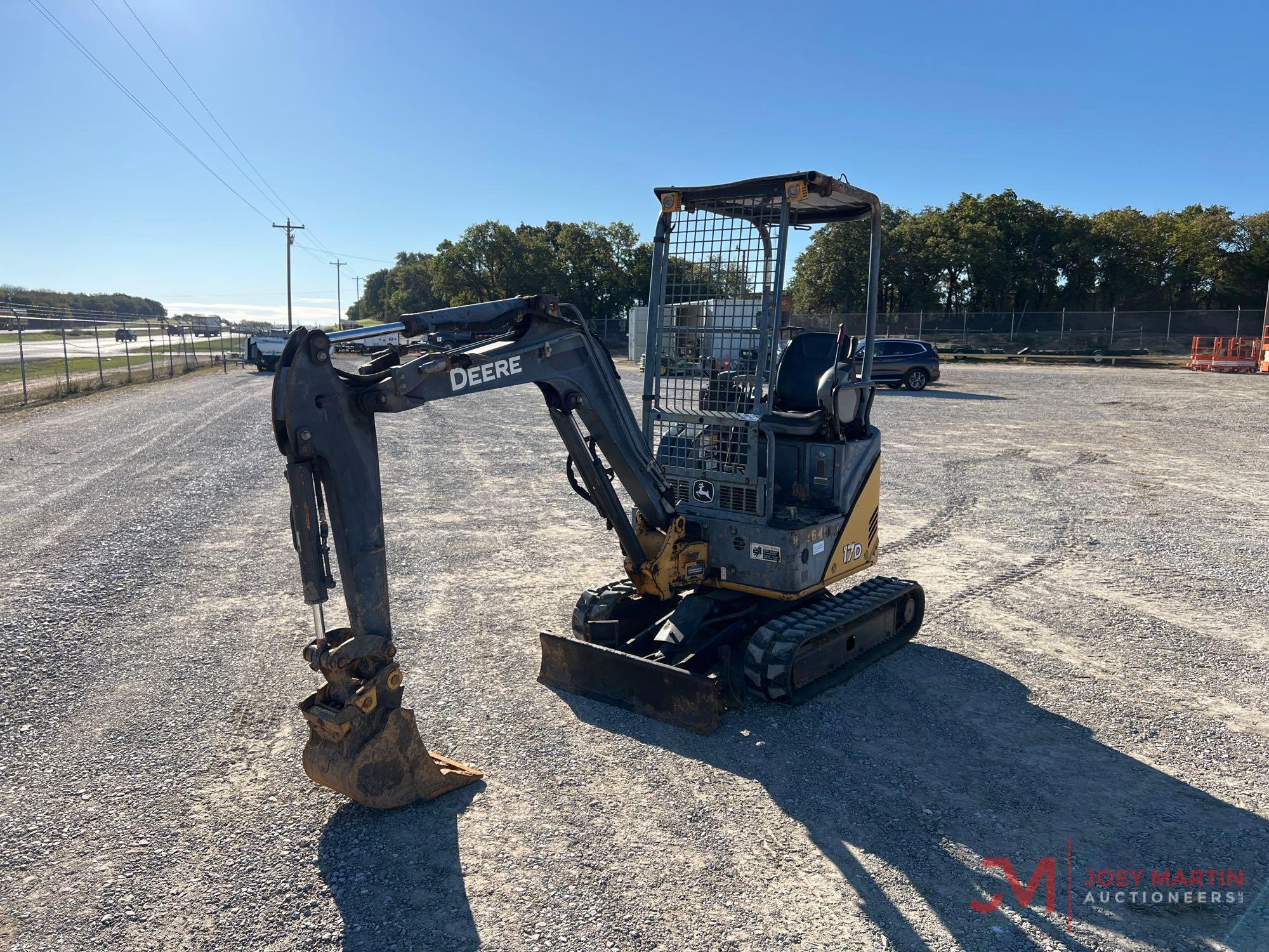 2008 JOHN DEERE 17D MINI EXCAVATOR