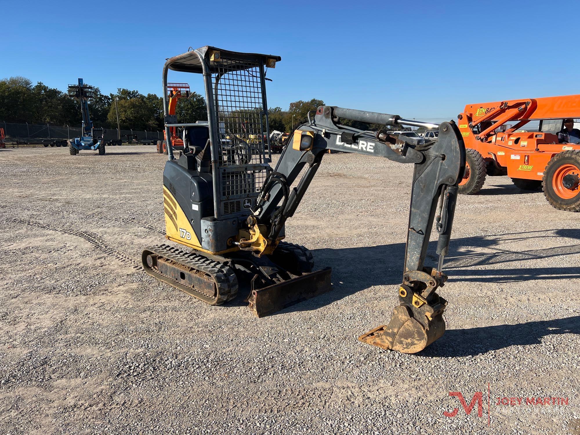 2008 JOHN DEERE 17D MINI EXCAVATOR
