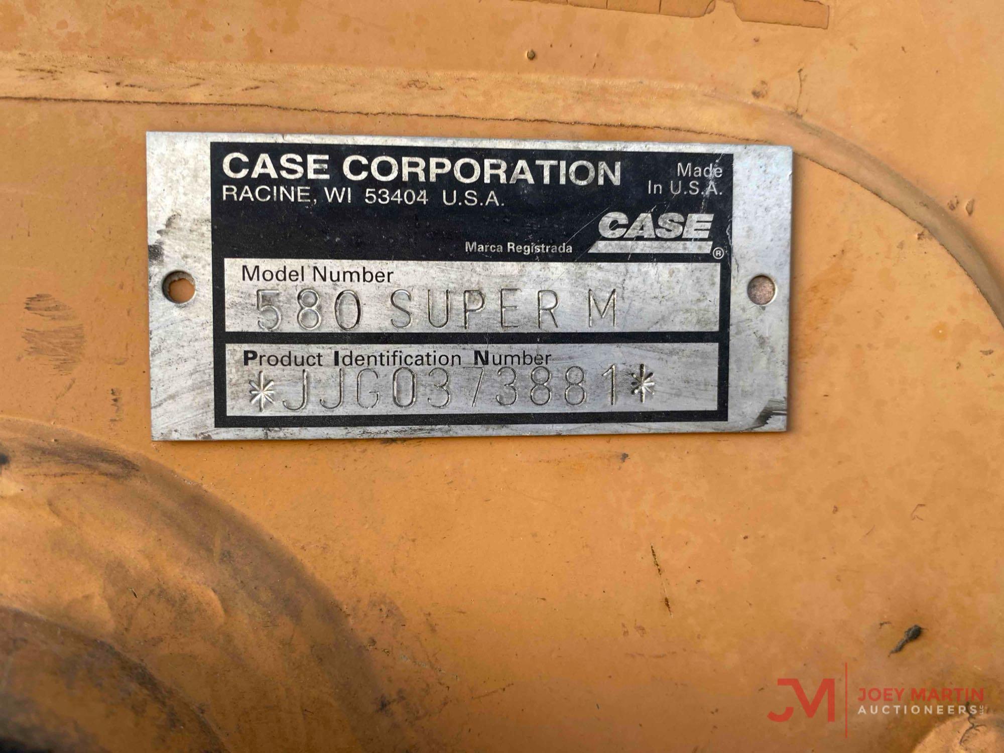 2002 CASE 580 SUPER M LOADER BACKHOE