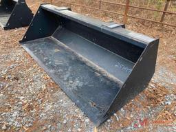 UNUSED 84" TRACTOR BUCKET, COUPLER