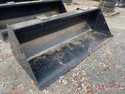 UNUSED 84" TRACTOR BUCKET, COUPLER