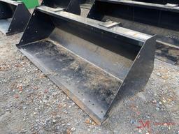 UNUSED 84" TRACTOR BUCKET, COUPLER