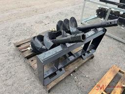 HYDRAULIC AUGER SKID STEER ATTACHMENT