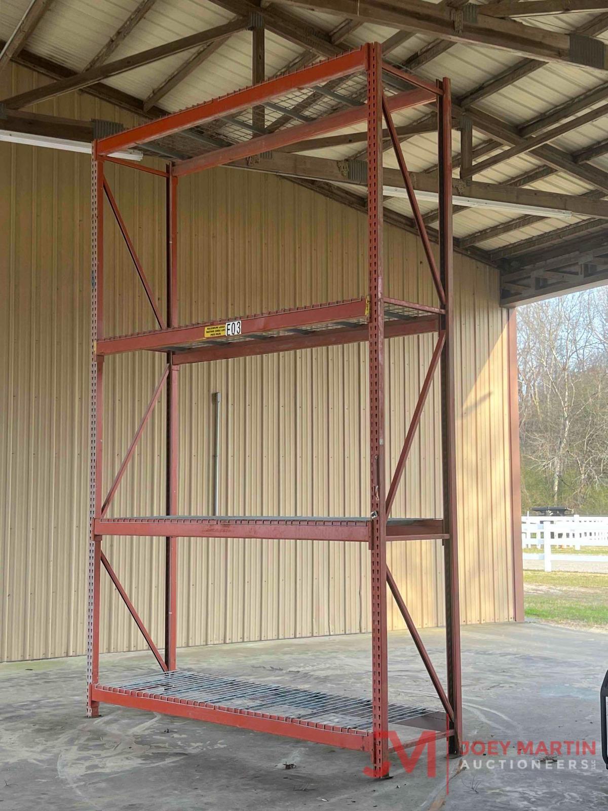 (1) 15'H X 8'W X 3'D SECTION OF WAREHOUSE RACKING