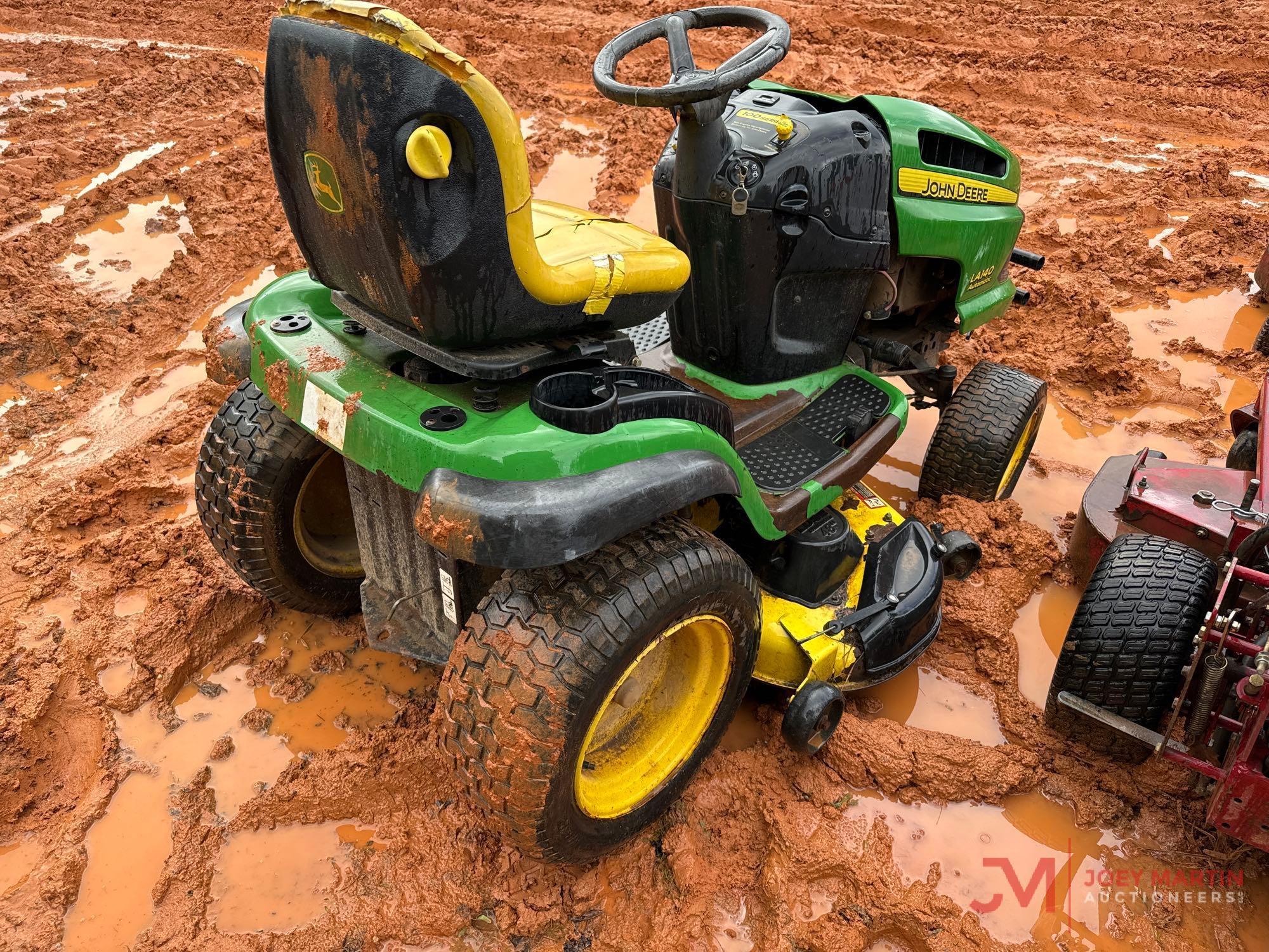 JOHN DEERE LA140 AUTO RIDING MOWER
