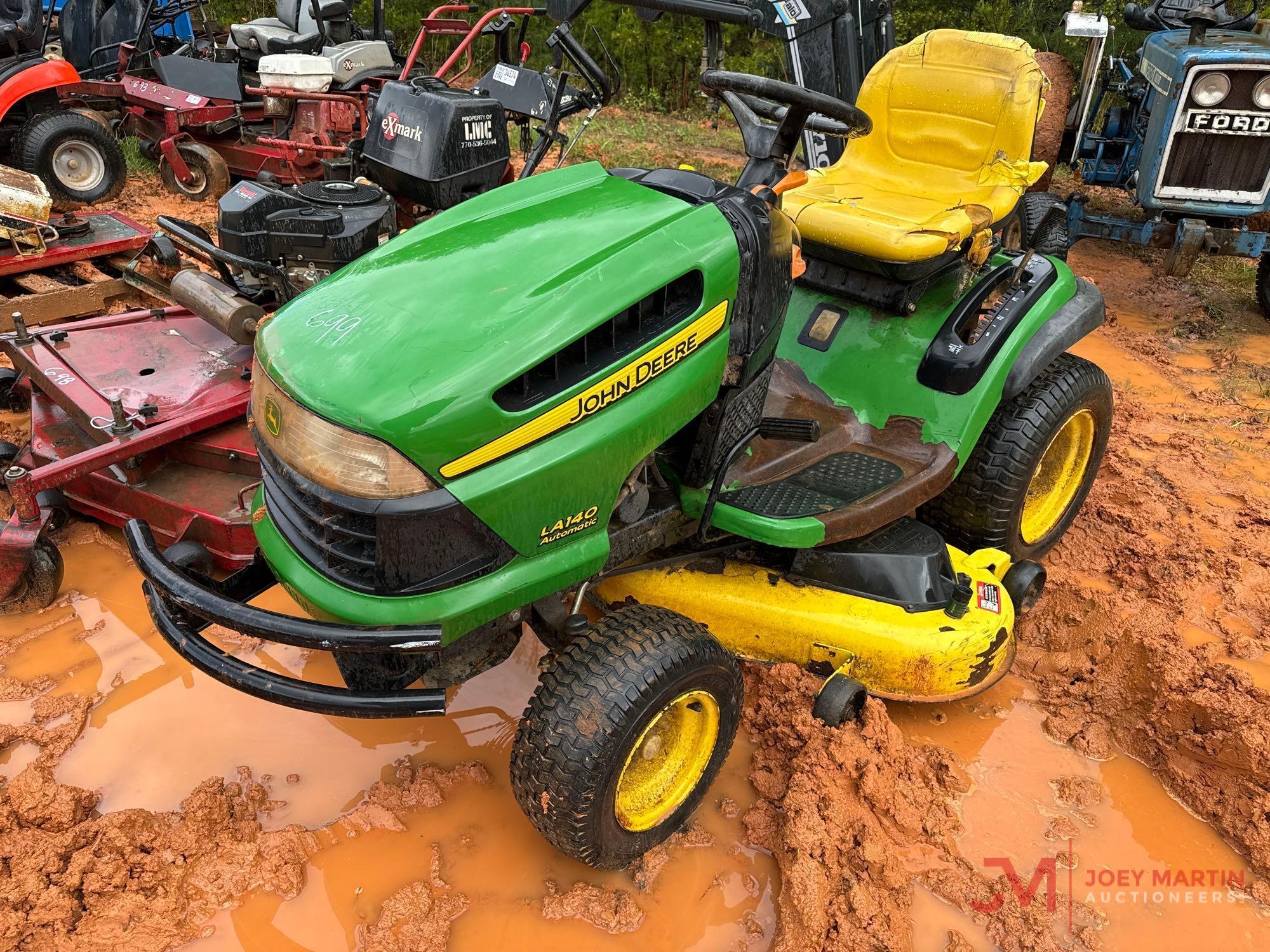 JOHN DEERE LA140 AUTO RIDING MOWER