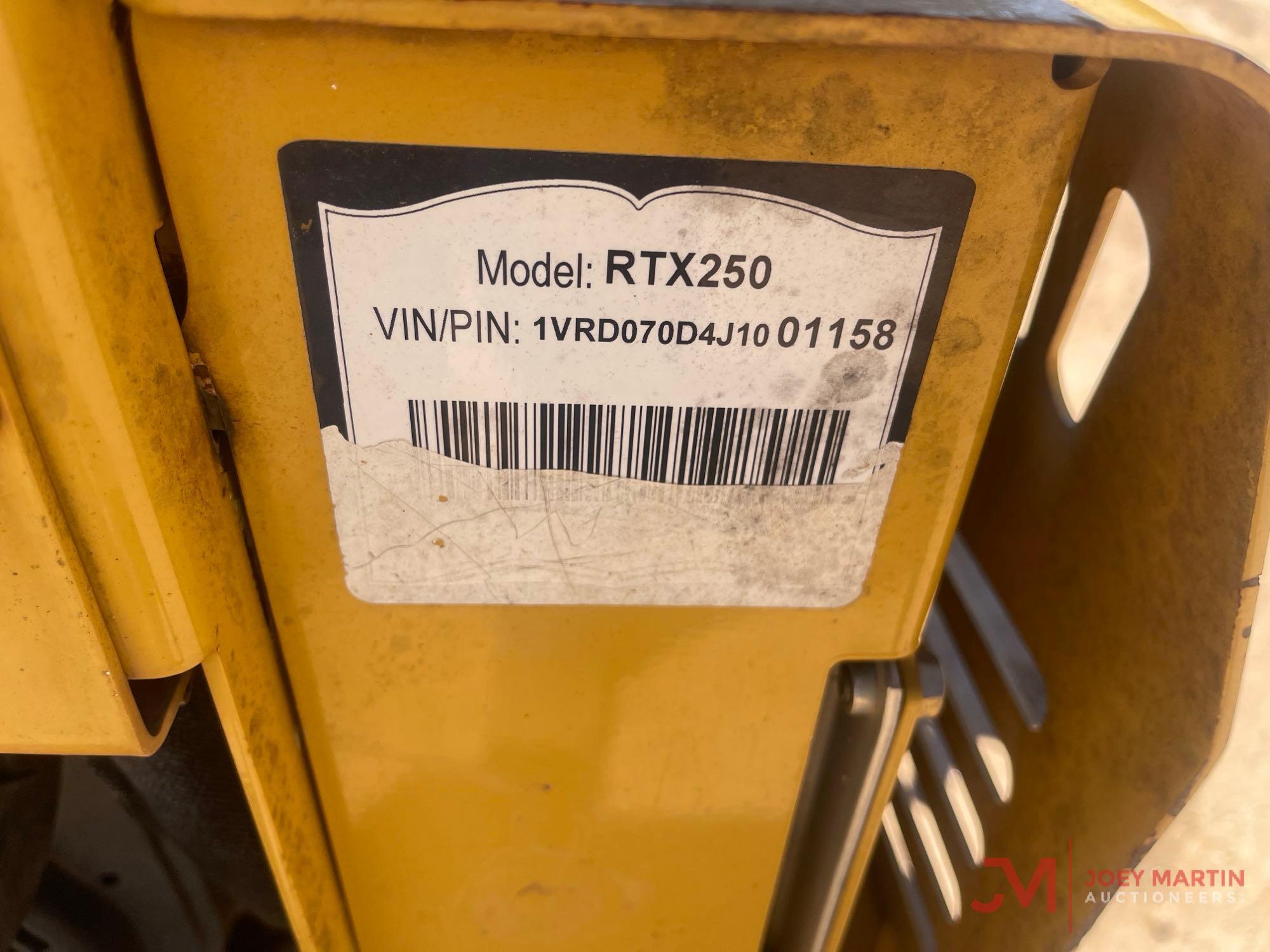 VERMEER RTX250 WALK BEHIND TRENCHER