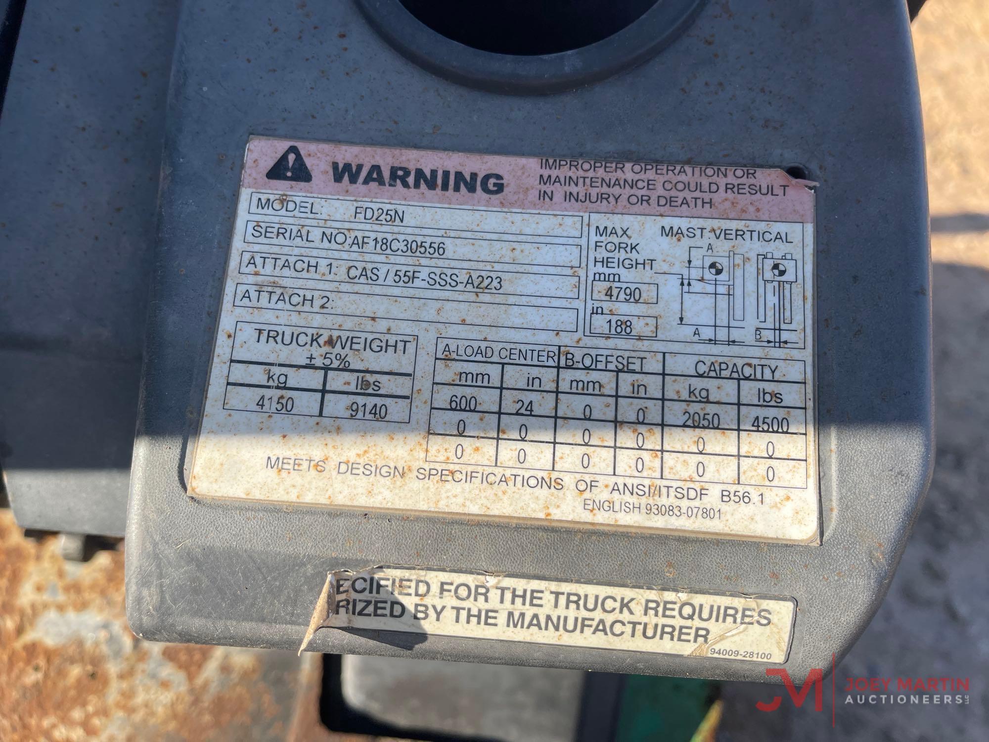 MITSUBISHI FD25N FORKLIFT