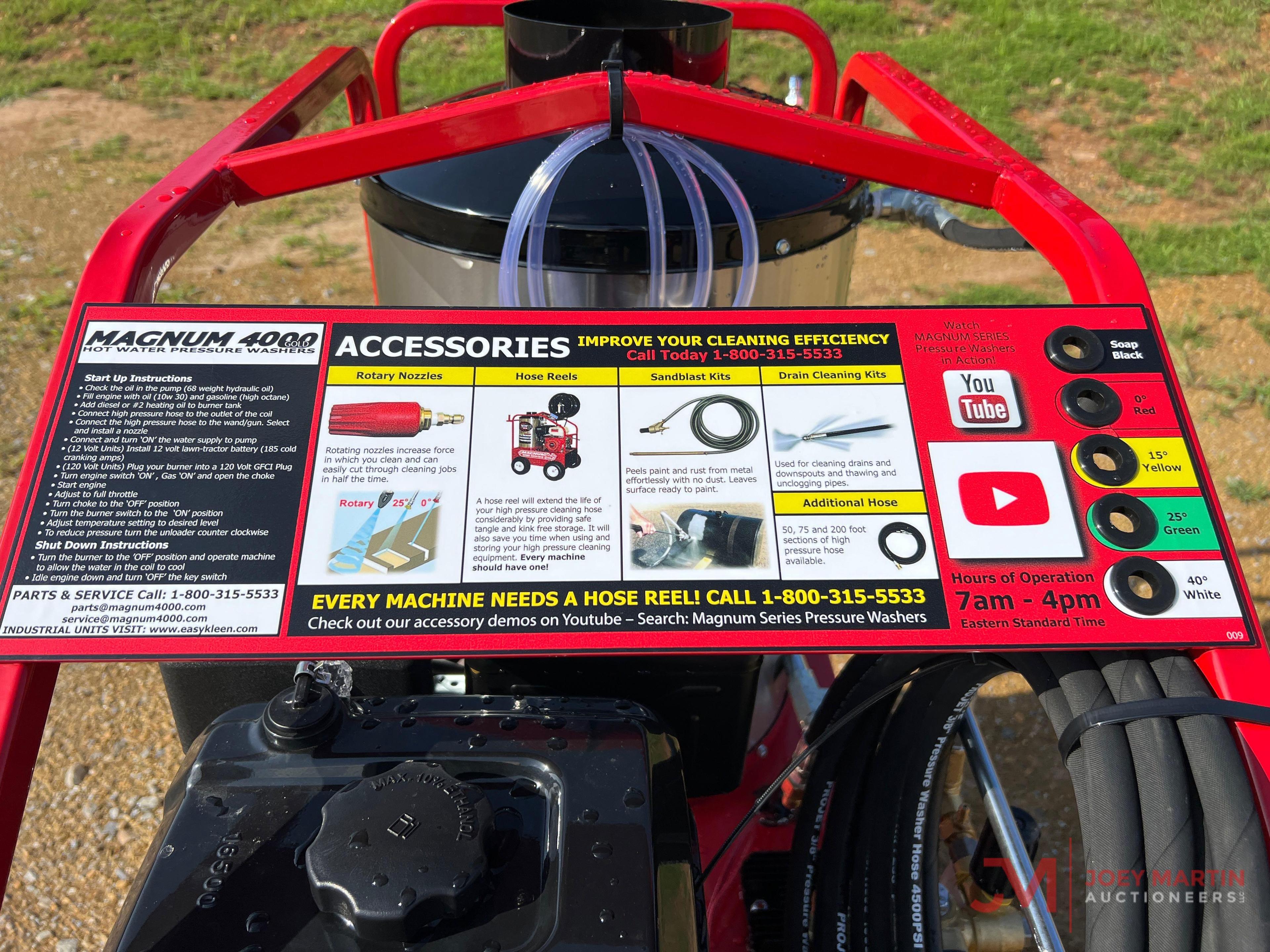 NEW MAGNUM 4000 SERIES GOLD PRESSURE WASHER