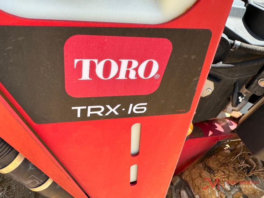 2018 TORO TRX-16 WALK BEHIND TRENCHER