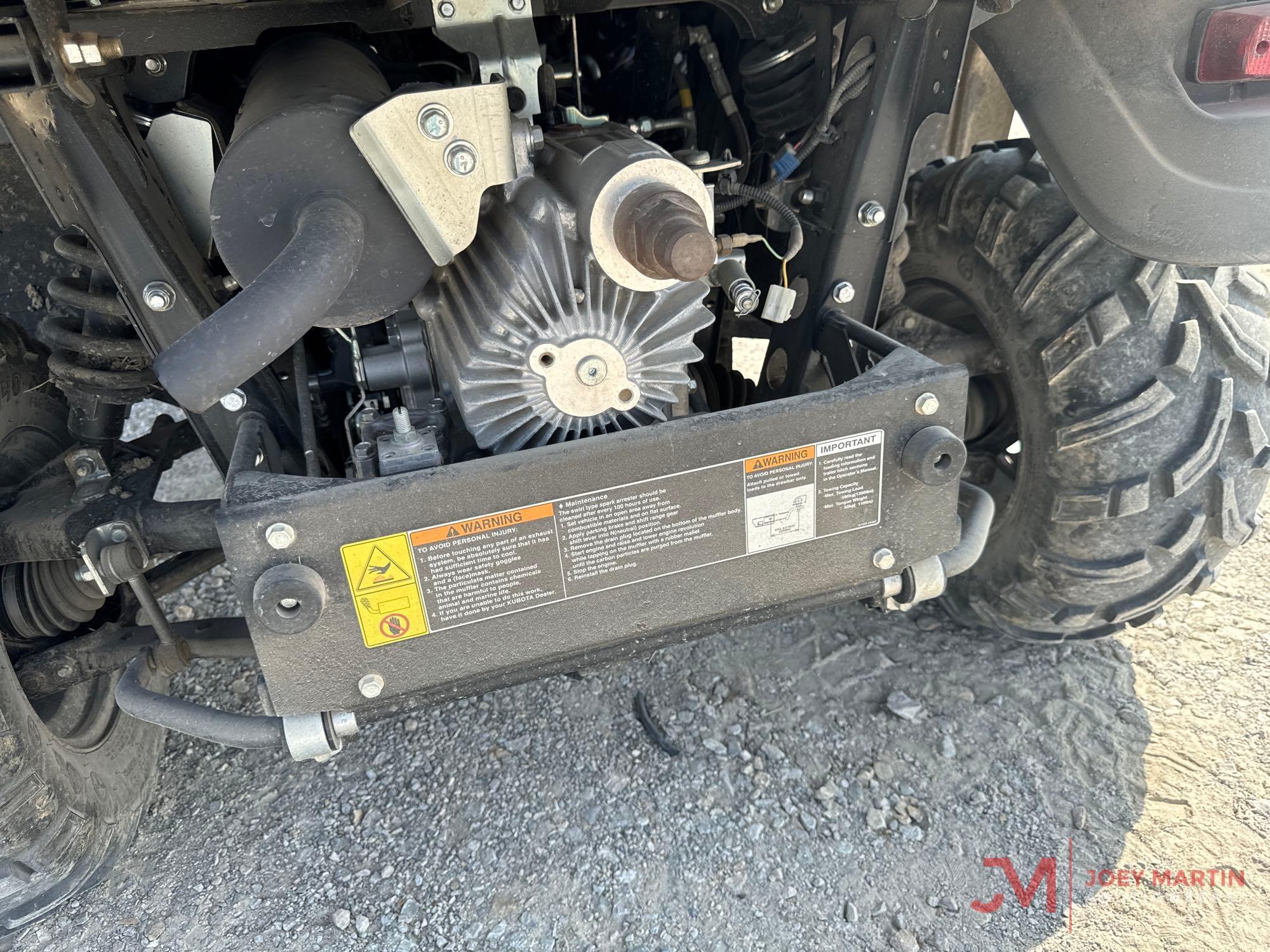 2018 KUBOTA X1100C RTV