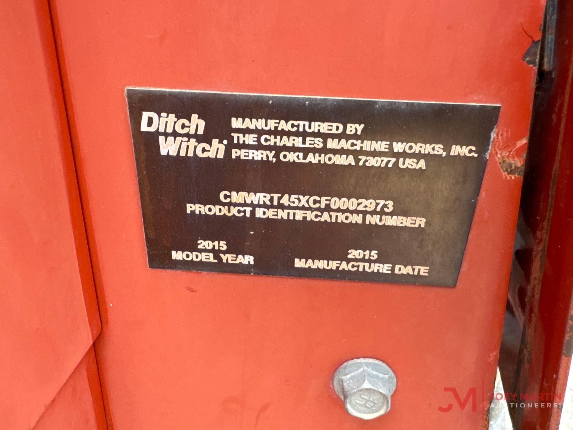 2015 DITCH WITCH RT45 TRENCHER