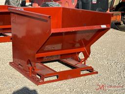 NEW SELF DUMPING HOPPER W/ FORK POCKETS