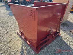 NEW SELF DUMPING HOPPER W/ FORK POCKETS