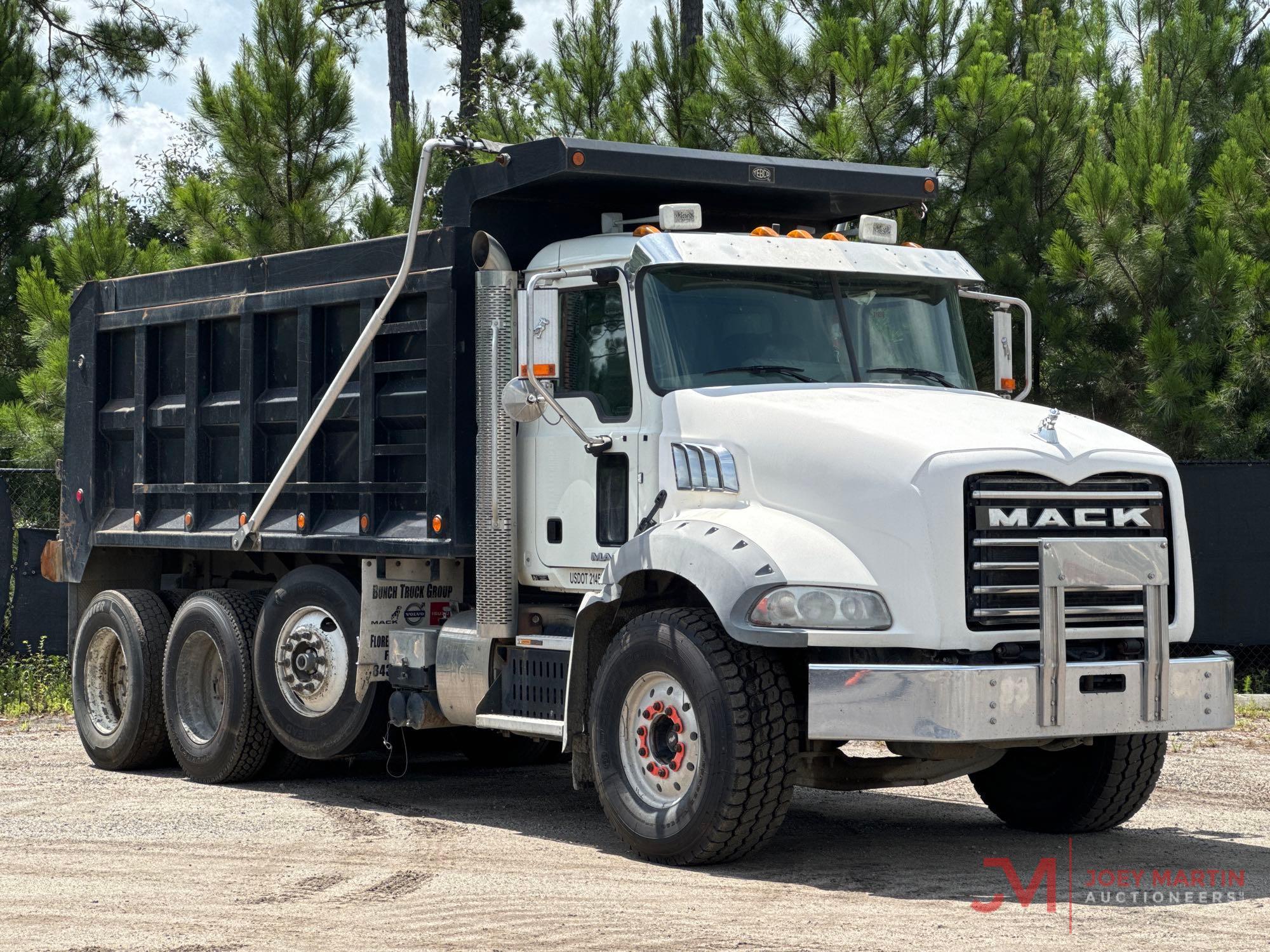 2016 MACK GU813 GRANITE TRI-AXLE DUMP TRUCK