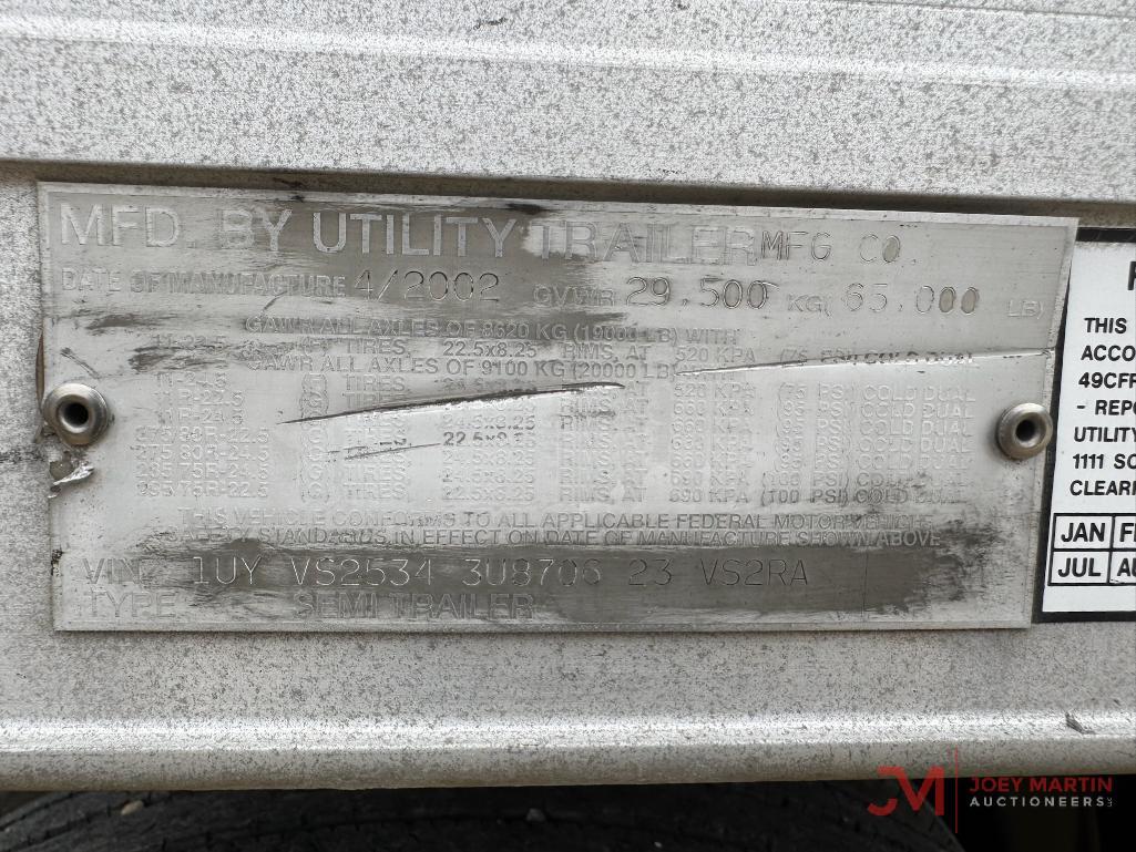 2003 UTILITY REEFER VAN TRAILER
