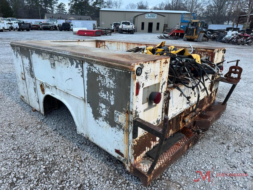 TRUCK SERVICE BED WITH CONTENTS
