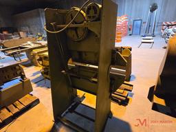 CHICAGO 131 ELECTRIC PRESS BRAKE AND PALLET OF ASSORTED TOOLING