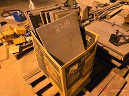 CONTENTS OF PALLET: METAL SHELVES