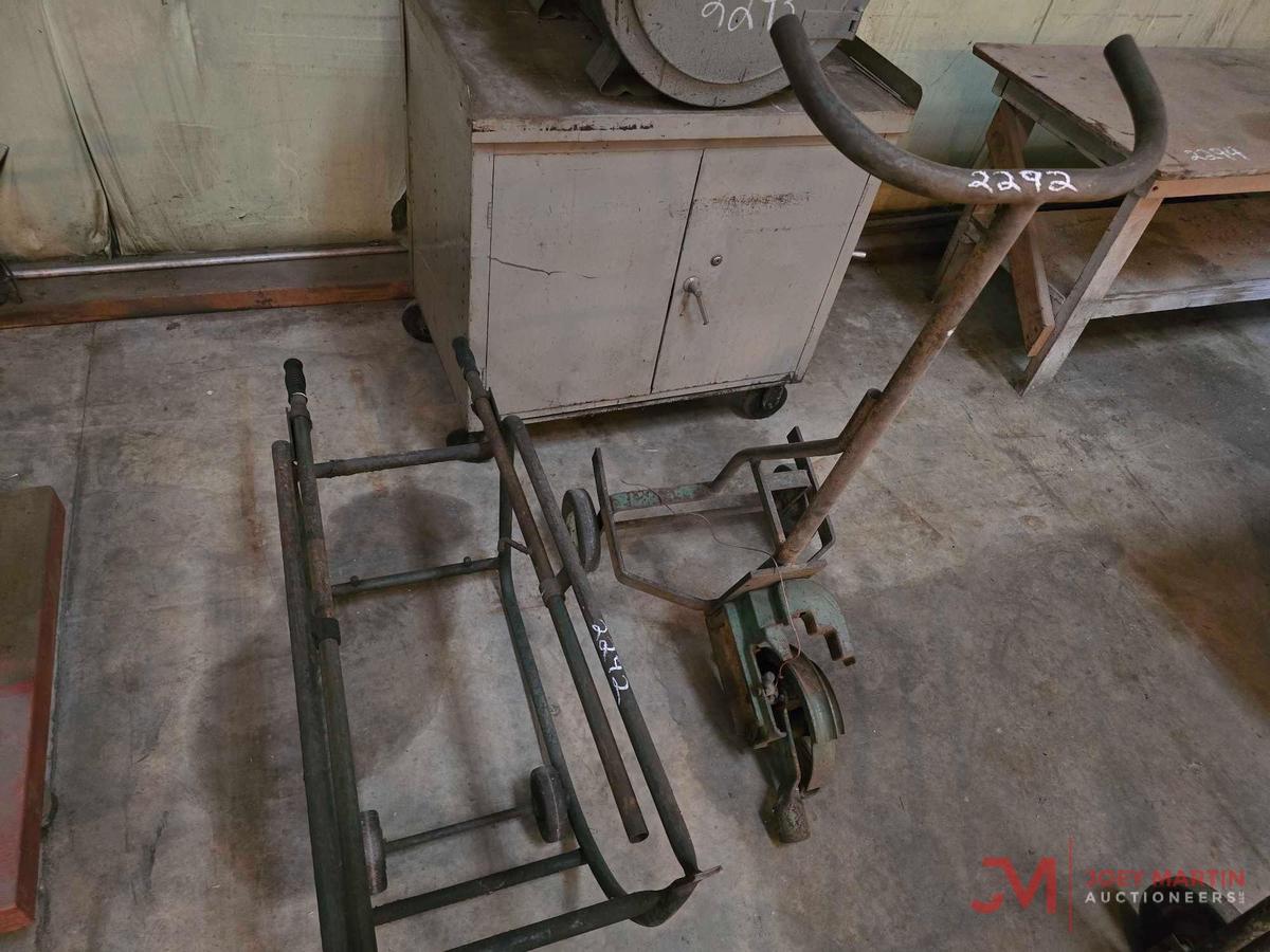 ROLLING PIPE BENDER & METAL SHOP CART