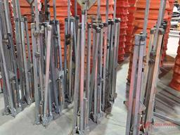 (4) CONSTRUCTION SIGN STANDS