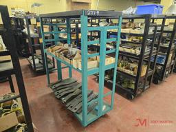 METAL ROLLING SHOP CART W/ CONTENTS