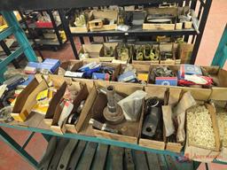 METAL ROLLING SHOP CART W/ CONTENTS