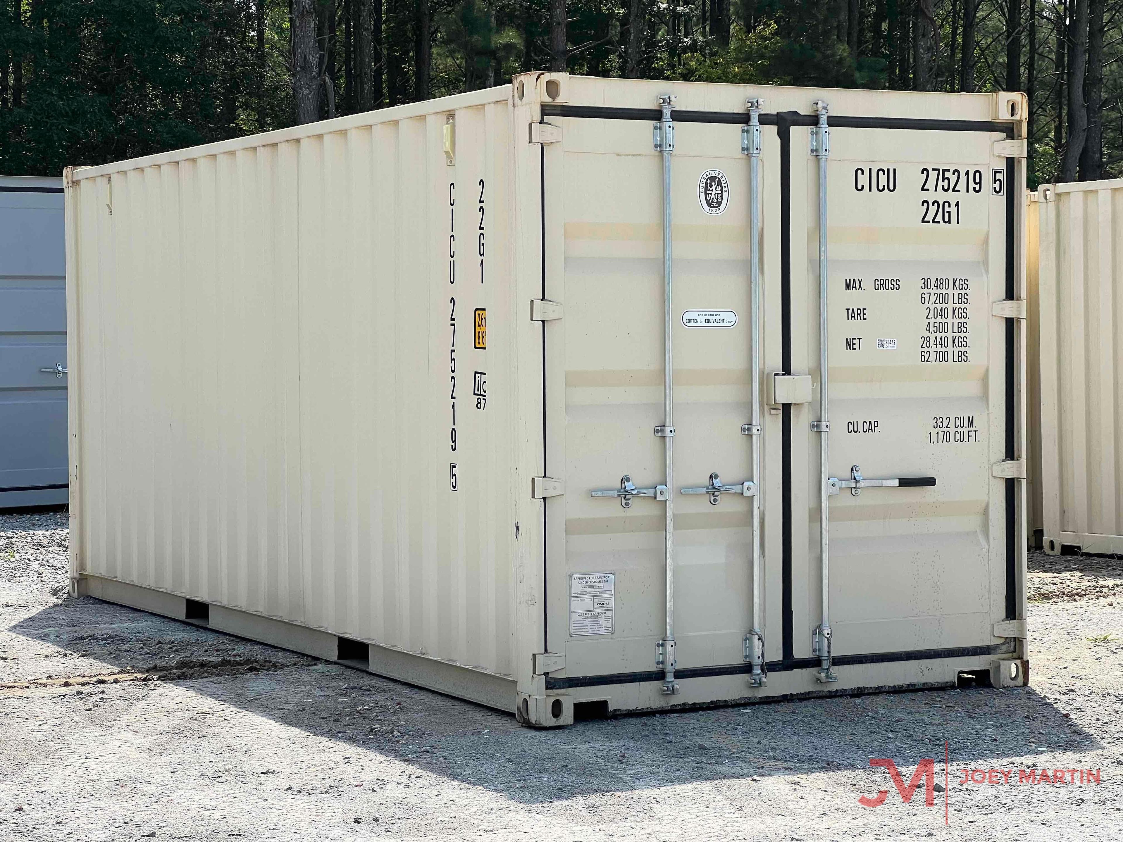 20' ONE TRIP SHIPPING CONTAINER