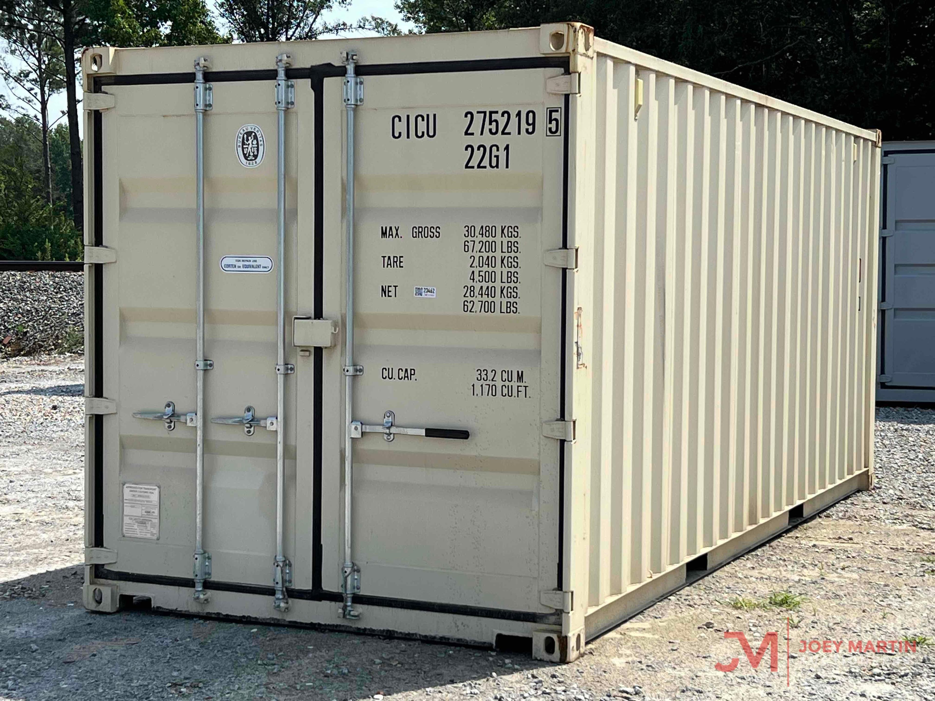 20' ONE TRIP SHIPPING CONTAINER