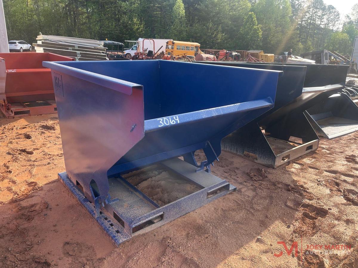UNUSED 2YD SELF DUMPING HOPPER