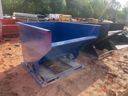 UNUSED 2YD SELF DUMPING HOPPER