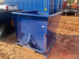 UNUSED 2YD SELF DUMPING HOPPER