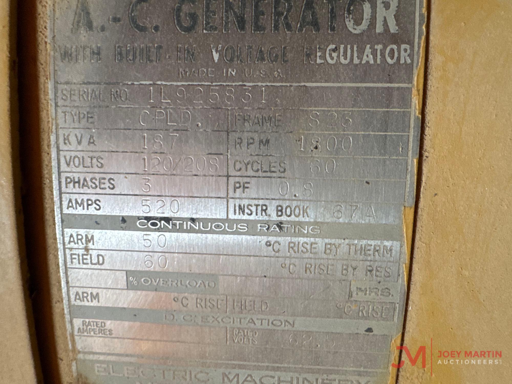 EM AMP-PAK A.-C. GENERATOR W/ BUILT-IN VOLTAGE REGULATOR