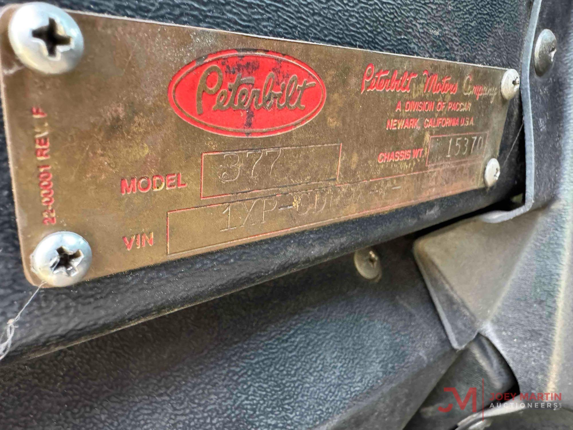 1992 PETERBILT377 DAY CAB TRUCK TRACTOR