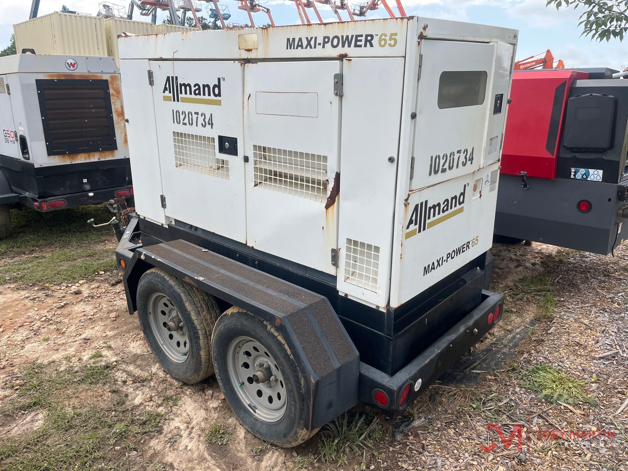 2016 ALLMANDMAXI-POWER 65 PORTABLE GENERATOR