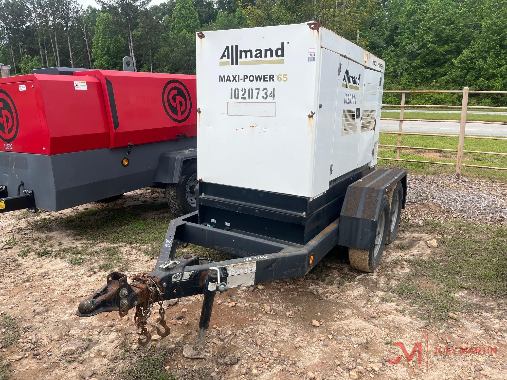 2016 ALLMANDMAXI-POWER 65 PORTABLE GENERATOR