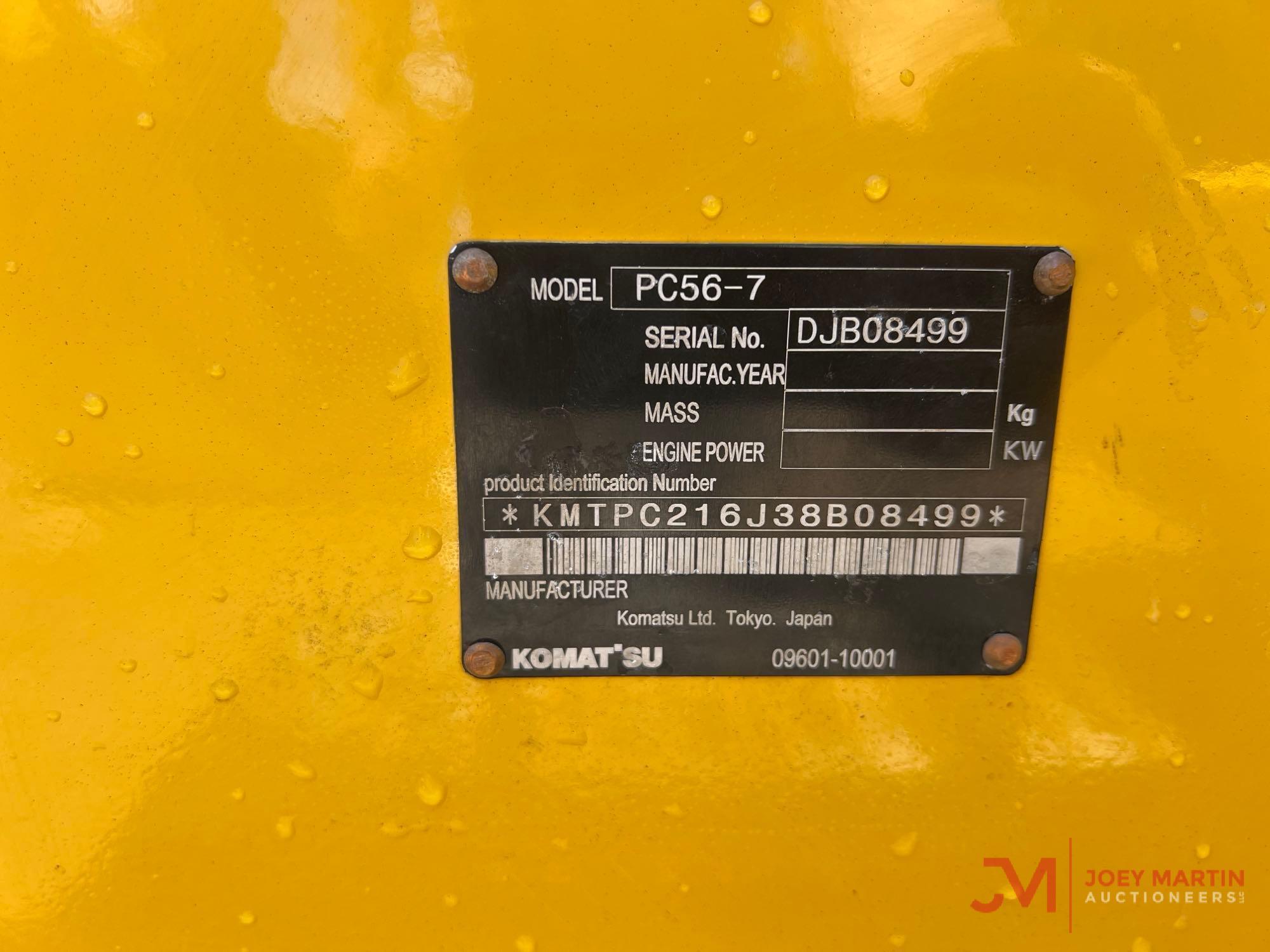 KOMATSU PC56-7 MINI EXCAVATOR