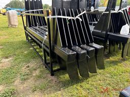 (1)NEW/UNUSED M5 EXTREME DUTY CRAWLER DOZER 11' HANG ON RAKE W/BOLTS (D400/120-10)