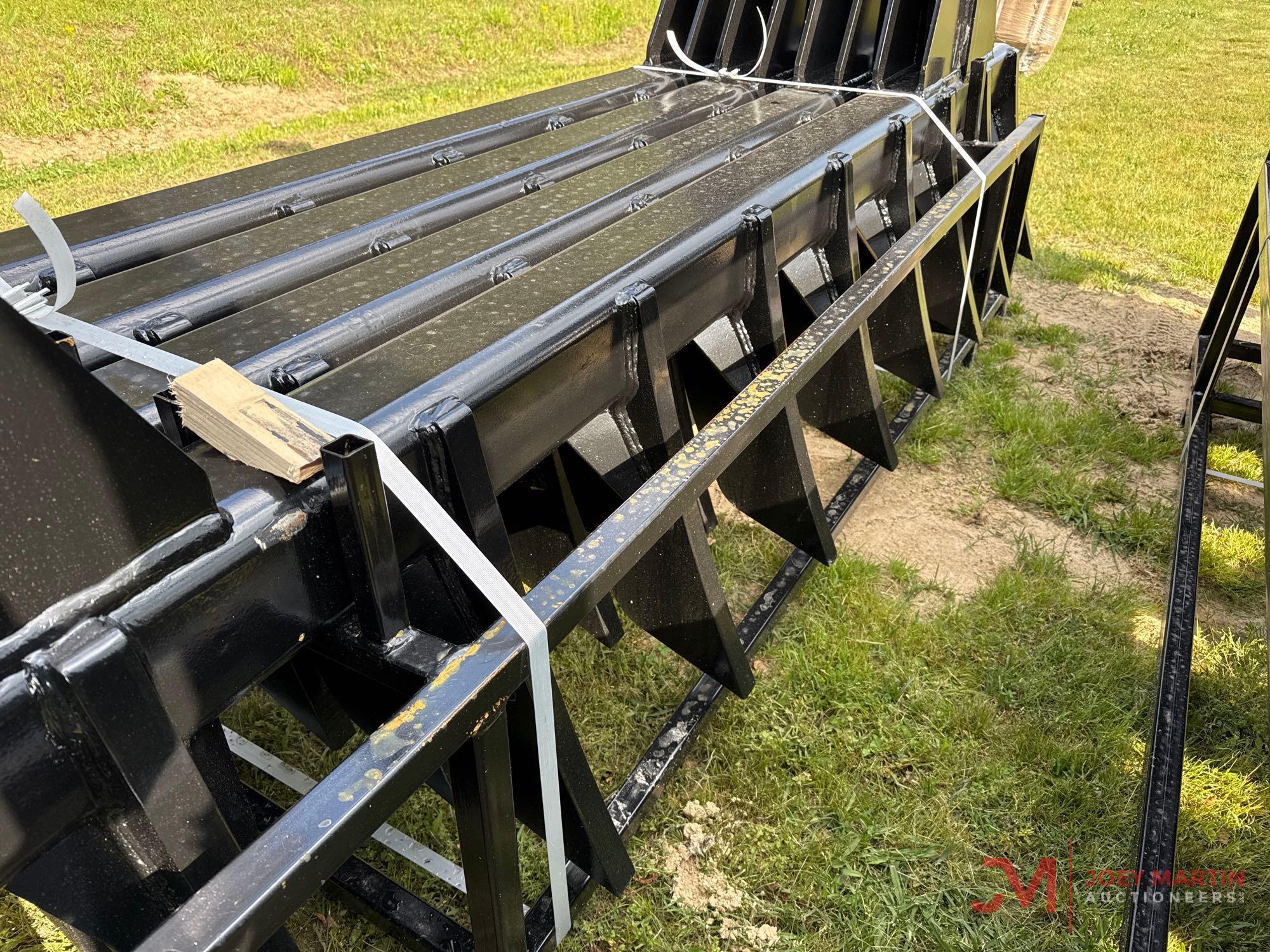(1)NEW/UNUSED M5 EXTREME DUTY CRAWLER DOZER 11' HANG ON RAKE W/BOLTS (D400/120-10)