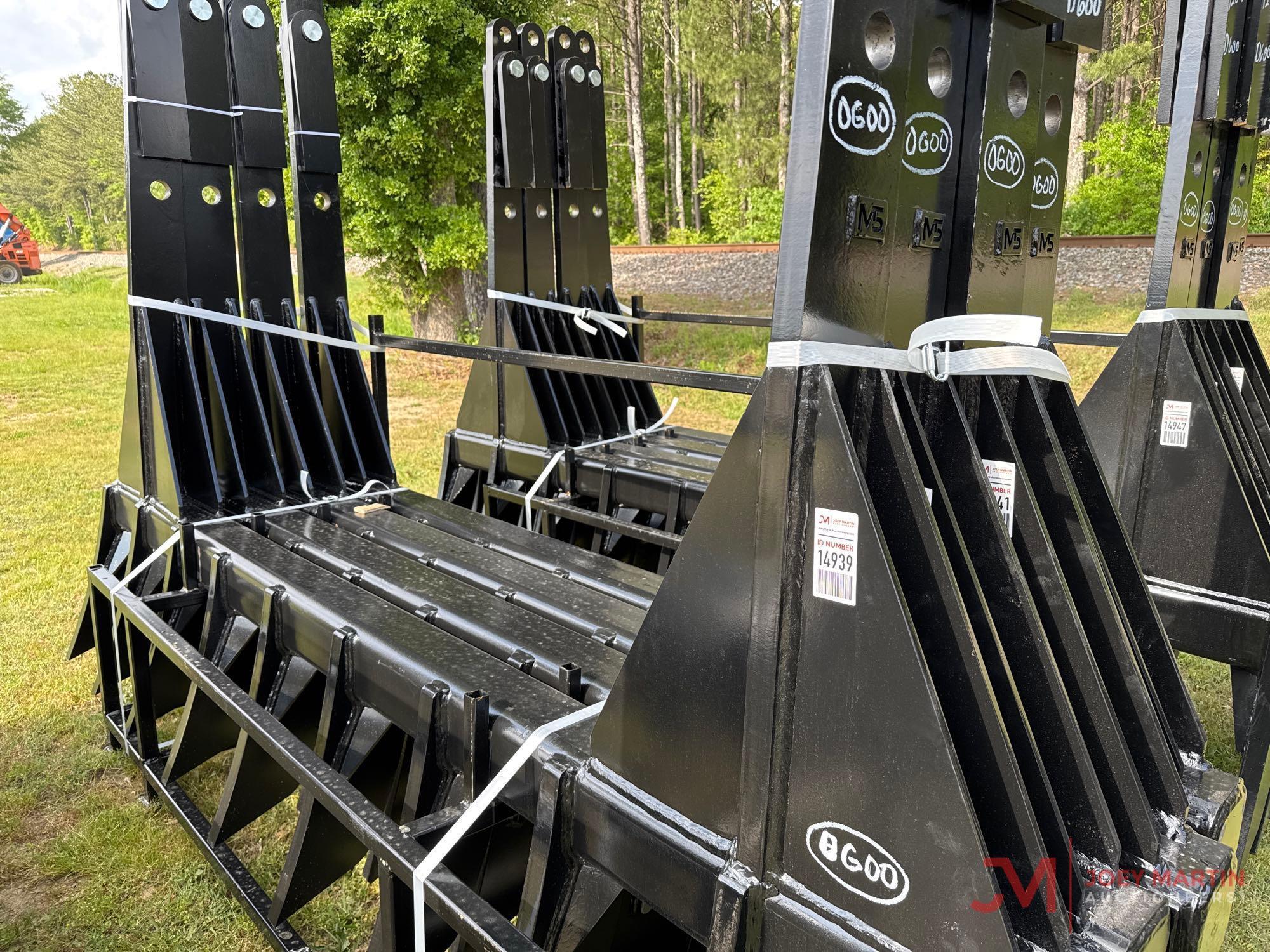 (1)NEW/UNUSED M5 EXTREME DUTY CRAWLER DOZER 10' HANG ON RAKE W/BOLTS (D400/120-10)