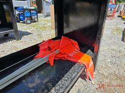 NUMEROUS ORANGE SAFETY FLAGS W/ 5' ROD