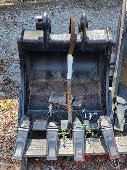 UNUSED 17" EXCAVATOR TOOTH BUCKET